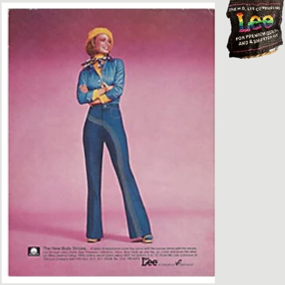 LEE Women's Light Wash High-Rise Rainbow Super Flare Jeans size 30/ US 10 - Picture 2 of 6